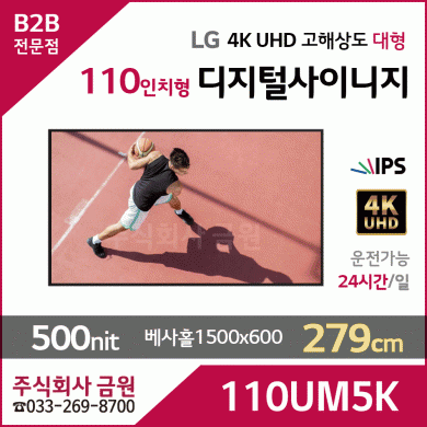 LG전자 110인치 110UM5K